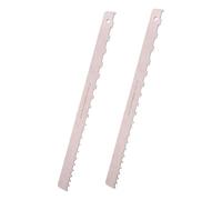 Cabilock 2pcs Guitar Fretboard Measuring Tool Notched Straight Edge for Bass Electric Guitar Neck Plate Setup Luthier Tools