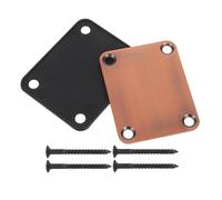 Cabilock 2pcs Guitar Neck Connecting Board with Screws Electric Guitar Neck Plate Reinforcement Joint Plate Easy to Install Lightweight Design