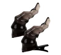 Cabilock 2pcs Halloween Evil Horn Hair Clips Black Small Devil Cosplay Barrettes for Women Party Masquerade Accessories