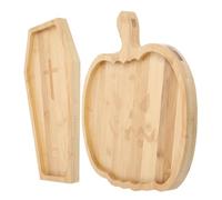 Cabilock 2pcs Halloween Pumpkin Dinner Plate Reusable Dessert and Snack Serving Trays for Party Polished Food Display Holder for Candy Fruit Cheese and Salad