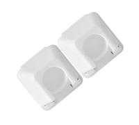 Cabilock 2pcs Heavy Duty Curtain Rod Brackets Rod Holders for Curtain Poles Wall Telescopic Strong Support