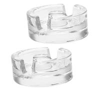 Cabilock 2Pcs Heavy Duty Glass Fermenting Jar Lids with Easy Grip Weights for Wide Mouth Pickle and Fermentation Jars Reusable Kitchen Fermentation Accessories