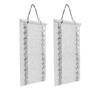 Cabilock 2pcs Heavy-duty Martial Arts Display Rack Karate Taekwondo Belt Organizer for Wall Space-saving Storage Stand Suitable for Martial Arts Learners Easy to Install Felt Belt Holder