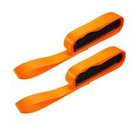 Cabilock 2Pcs Heavy Duty Nylon Deer Drag Rope Outdoor Hunting Accessory with Handle Wear-resistant Foldable Portable Towing Strap for Safe Game Transport