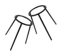 Cabilock 2pcs Iron Lamp Holder Tripod Stand for Lab Heating Heat Resistant Metal Support with Secure Stability Wide Compatibility for Laboratory and Biology Experiments