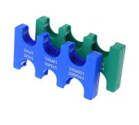 Cabilock 2pcs Japanese Yen Coin Organizer Hard Case Plastic Coin Holder with Marked Slots Compact for Everyday Carry