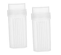 Cabilock 2pcs Lab Staining Jar with Removable Vertical Slide Holder Chemical-resistant Plastic Storage for Microscope Slides Design for Laboratory and Classroom Science