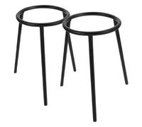 Cabilock 2pcs Laboratory Heating Lamp Holder Iron Stand High Temperature Resistant Tripod for Chemistry and Biology Experiments Heat Resistant Metal Support