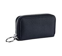 Cabilock 2pcs Leather Key Organizer Pouch Multi Functional Key Case Holder for Car House Durable Soft Leather with Buckle Easy to Clean Carry Present Occasion