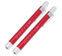 Cabilock 2pcs LED Medical Penlights with Clip Detachable Lamp Head Pupil Scale Portable Inspection Lamps for Home and Professional Use
