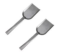 Cabilock 2Pcs Long Handle Stove Shovels Grey Pot Shovel for Ash Scoop Coal Spade Multipurpose Fireplace Cleaning Tools for Home Garden Bbq 14 Inches