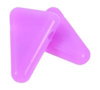 Cabilock 2pcs Meditation Tuning Fork Holder Silicone Protective Base Sound Healing Fork Stabilizer Stand for Yoga Practice Travel and Outdoor Activities Triangle Purse
