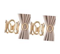 Cabilock 2pcs Metal Curtain Tieback Buckle Alloy Clamp for Drapes Easy No Drill Curtain Holdback for Living Room Bedroom Kitchen Bathroom Office Home Window Decor