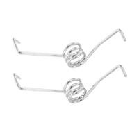 Cabilock 2pcs Metal Rebound Spring for Mop Bucket Heavy Duty V-shaped Springs Foot Pedal Spring Replacement for Home and Office Cleaning Silver