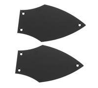 Cabilock 2pcs Metal Truss Cover Replacement Guitar Accessories Truss Rod Cover Plate for Bass Guitar Neck Guard Decoration