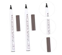 Cabilock 2pcs Micro-fork Tip Eyebrow Pencil Chestnut Draw Natural-looking Liquid Brow Pen for Beginners and Professionals Precise Thin Tips for Defined Smudge-resistant Brows
