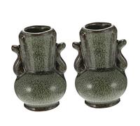 Cabilock 2pcs Mini Ceramic Flower Vases Decorative Tabletop Plant Containers for Design for Tulips and Freesia for Family and Friends