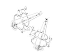 Cabilock 2Pcs Mini Cradle Balance Physics for Home Office Decor Safe Sturdy Interactive Desk Ornament No Power Required for Parent Bonding