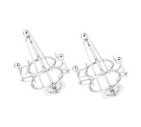 Cabilock 2Pcs Mini Pendulum Physics Art Sculpture for Desktop Decoration for Indoor
