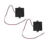 Cabilock 2pcs Mini Power Speakers Full-range Small Wired Speakers Compact Cavity Design for Tv Audio Projects