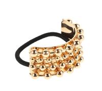 Cabilock 2pcs Minimalist Geometric U-Shaped Metal Hair Ties Elastic Ponytail Holders for Women Thin Hair Decorative for Braids and Everyday Use
