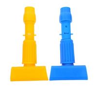 Cabilock 2pcs Mop Head Connector Clamp Heavy Duty Quick Connect Fasteners for Wet and Dry Mop Handles Adjustable Replacement System Compatible with Cotton Microfiber and Cloth Heads for