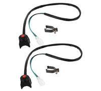 Cabilock 2pcs Motorbike Kill Horn Starter Switch for Motorcycle Atv and Dirt Bike Durable Ignition Control with Easy Installation and Smooth Surface Finish