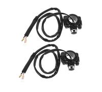 Cabilock 2pcs Motorcycle Aluminum Alloy Handlebar Mount Switch Multi Function Starter Kill Horn Headlight Control Button Weather Resistant for Turn Signal and Brake