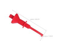 Cabilock 2pcs Multimeter Test Hook Clips Threaded Socket Retractable Ic Grabber Probes with Needle Clamp for Electrical Testing Voltage Continuity Measurement