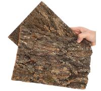 Cabilock 2Pcs Natural Cork Bark for Reptiles, Authentic Tree Bark Platform & Climbing Mat, Terrarium Decor Background for Bearded Dragons, Lizards, Turtles, Spiders & Snakes