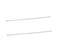 Cabilock 2pcs No Drill Telescopic Curtain Rods Retractable Iron Poles for Rv Shower and Window Mini Design Easy Installation Multifunctional Hanging Rods for Home Decor