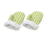 Cabilock 2pcs Oven Mitts Kitchen Pot Mitt Microwave s Barbecue Glove Children Kitchen ens Kids Playset Accessories Bbq Gloves Polyester Miss Anti Scald Gloves Thicken