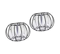 Cabilock 2pcs Pendant Light Cover Black Crystal Glass Lamp Shade Elegant Ceiling Lampshade for Living Room Bedroom Dining Wide Application Lamp Guard Compatible with Standard Bulbs