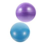 Cabilock 2pcs Pilates Yoga Ball Soft PVC Fitness Balls for Core Training Balance Stability Indoor Workouts Home Exercise Pilates Supplies Purple Blue