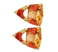 Cabilock 2pcs Pizza Shaped Cosplay Hat Lightweight Comfortable Carnival Photo Prop Party Accessory for Adults Reusable Festival Performance
