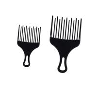Cabilock 2pcs Plastic Wide Tooth Hair Comb for Hairdressing Styling Comb Mens Rake Hair Cutting