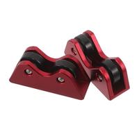 Cabilock 2pcs Pool Cue Straightness Checker Roller Set Red Billiard Cue Test Tool for Snooker Shaft Alignment Sport Accessories for Practice and Repair