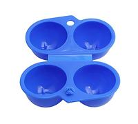 Cabilock 2pcs Portable Egg Carton for Fridge Egg Baskets Pp Plastic Holder Organizer Storage Box