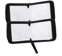 Cabilock 2Pcs Portable Lightweight CD DVD Case Holder Oxford Mini Disc Wallets Thickened Storage Organizers for Travel Protective Disc Storage Bags in Black Compact CD Holder for Movie