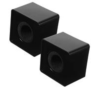 Cabilock 2Pcs Portable Microphone Logo Flags with Abs Holder for Interviews and Broadcasts Lightweight Mic Station for Professional Use