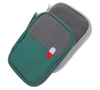 Cabilock 2Pcs Portable Mini Medicine Storage Bag Oxford Cloth Compact Pill Organizer for Outdoor Hiking Travel Nursing Pouch Household Bag with Capacity and Stylish Design