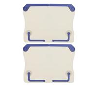 Cabilock 2pcs Portable Music Sheet Stand Foldable Book Holder for Desk Piano Guitar Reading Travel
