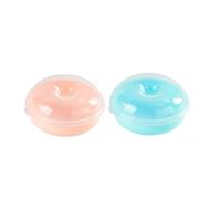 Cabilock 2pcs Pp Bread Storage Box with Lid for Bagels and Muffins