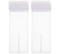 Cabilock 2pcs Practical Abs Wax Sub Bottles for Hair Removal with Convenient Design and Compact Size, for Travel Packing and Home Use, White Simple Shape Dehairing Wax Dispensers Random Random Color