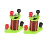 Cabilock 2pcs Primary and Secondary Induction Coils for Electromagnetic Physics Experiments Accurate Data Measurement Plastic Construction Versatile Science Kits for Teenagers and