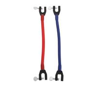 Cabilock 2Pcs Professional Ski Tip Connectors Ski Training Aid Portable Fix Tools for Beginner Skiers Outdoor Snowboard Accessories in Blue and Red