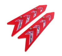 Cabilock 2pcs Red Windshield Wiper Booster Spring Arrowhead Wiper Spoiler with Anti-wind Design for Enhanced Blade Pressure and Reduced Chatter on Highways