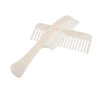 Cabilock 2pcs Retro Acetate Wide Tooth Hair Comb Set for Women Anti-static Detangling Tool for Curly Thick Hair Compact Portable Travel Styling with Mermaid Handle and Square Design