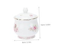 Cabilock 2Pcs Rural Style Embossed Tea with Milk Pot and Sugar Jar Practical Home Tea Ware for Elegant Cover Design and Comfortable Handle
