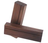 Cabilock 2pcs Rustic Wood Card Holders with Slot Wooden Name Card and Table Number Display Stands for Desktop Photo Memo Retail and Event Decoration